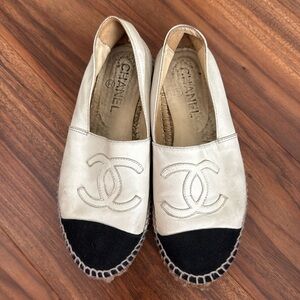 Chanel Pearlescent Lambskin Espadrilles